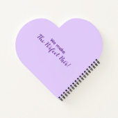 Cute Bear Mittens Personalized Valentines Day Gift Notitieboek (Achterkant)