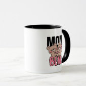 Cute bear-mom Text Illustration Mok (Voorkant rechts)