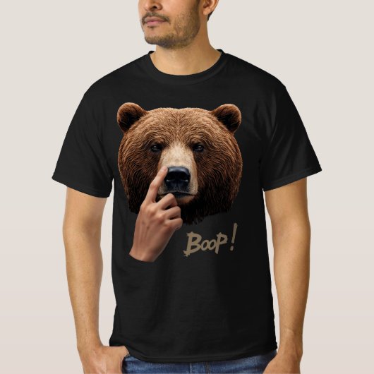 Cute Bear Nose Boop Tee – Boop! T-shirt (Voorkant)