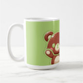 Cute Bear “Oops!” Green Classic Mug – Kawaii Bear Koffiemok (Links)