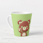 Cute Bear “Oops!” Green Latte Mug – Kawaii Bear  Latte Mok (Linkerhoek)