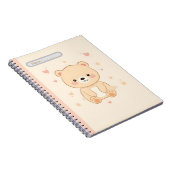 Cute Bear Pastel Notebook Notitieboek (Rechterzijde)