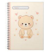 Cute Bear Pastel Notebook Notitieboek (Voorkant)