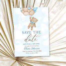 Cute Bear Save the Date Kaart