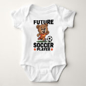 Cute Bear Sports Future Soccer Player Romper (Voorkant)