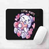 Cute Bear Steal Hearts Valentines Day Or Toddler Muismat (Met muis)