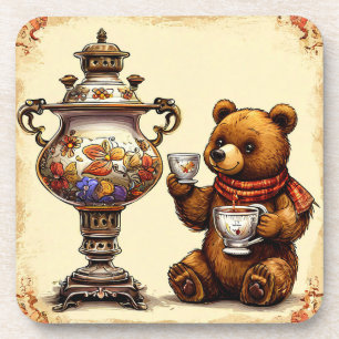 Cute Bear Tea Time Onderzetter Knus Bosdier