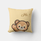 Cute Bear Throw Pillow | Kawaii Home Decor Cushion Kussen (Voorkant)