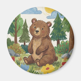 Cute Bear Woodland Animal Magneet