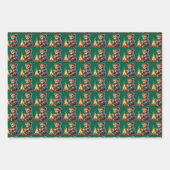 cute bear Wrapping Paper Flat Sheet Set of 3 (Voorkant 2)