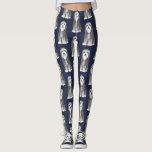 Cute Bearded Collie Cartoon Dog Patroon Leggings<br><div class="desc">Show van je liefde voor Gedekte Collies in comfort en stijl met deze leuke Beardie leggings. Ideaal voor de gym,  yoga of ontspanning thuis met je doggie. Deze nieuwe leggings maken een leuk cadeau voor hondenliefhebbers. 
Bezoek Jenn's Doodle World voor nog meer hondenras leggings en leuk dierenvriend kleding.</div>