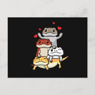 Cute Bearded Dragon Pogona Briefkaart