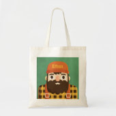Cute Bearded Lumberjack in Plays Canvas tas (Voorkant)