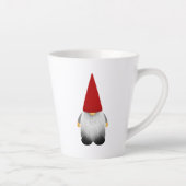 Cute Bearged kerst Gnome Latte Mok (Rechts)