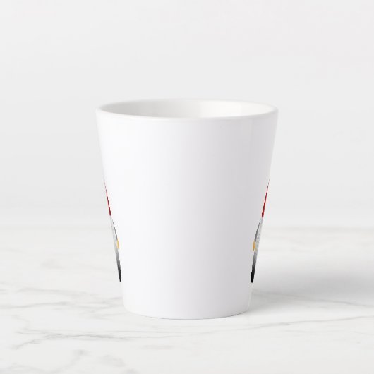 Cute Bearged kerst Gnome Latte Mok (Voorkant)