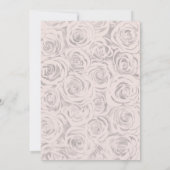 Cute bearly sweet  girl birthday  Invitation Kaart (Achterkant)