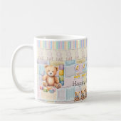 Cute bears, chicks, pastel bunnies koffiemok (Links)