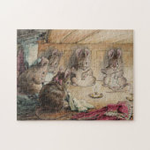 Cute  Beatrix Potter 5 Muizen naaien Legpuzzel (Horizontaal)