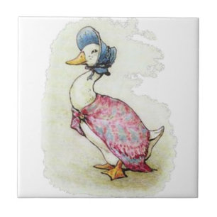Cute Beatrix Potter, Jemima Puddle Duck Tegel Tegeltje
