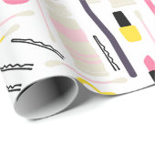 Cute Beautician Wrapping Paper Cadeaupapier (Rol Hoek)