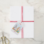Cute Beautiful Easter Bunnies Modern Collection Cadeaulabel (Met Touw)