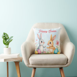 Cute Beautiful Easter Bunnies Modern Collection Kussen