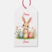 Cute Beautiful Easter Bunny Popular Collection Cadeaulabel (Voorkant)
