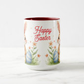 Cute Beautiful Easter Bunny Popular Collection Mok (Midden)