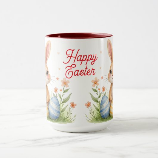 Cute Beautiful Easter Bunny Popular Collection Mok (Midden)