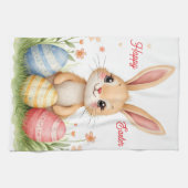 Cute Beautiful Easter Bunny Popular Collection Theedoek (Horizontaal)