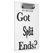 Cute Beauty Salon Barbershop Clipboard  Klembord (Rechts)