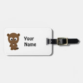 Cute Beaver Bagagelabel (Voorkant horizontaal)