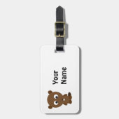 Cute Beaver Bagagelabel (Voorkant verticaal)