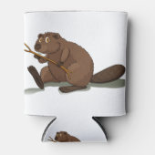 Cute beaver blikjeskoeler (Voorkant)