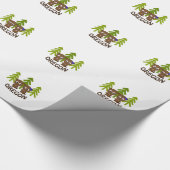 Cute Beaver Couple Oregon Cadeaupapier (Hoek)