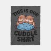 Cute Beaver Couple This Is Our Cuddle  Fleece Deken (Voorkant)