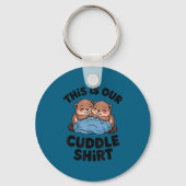 Cute Beaver Couple This Is Our Cuddle  Sleutelhanger (Voorkant)
