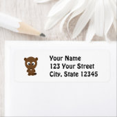 Cute Beaver Etiket (Insitu)