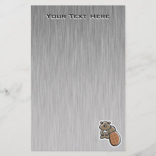 Cute Beaver Koel Briefpapier
