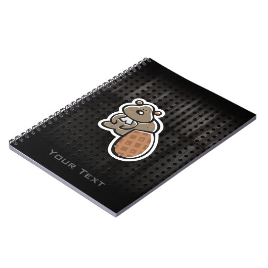 Cute Beaver Koel Notitieboek (Linkerzijde)