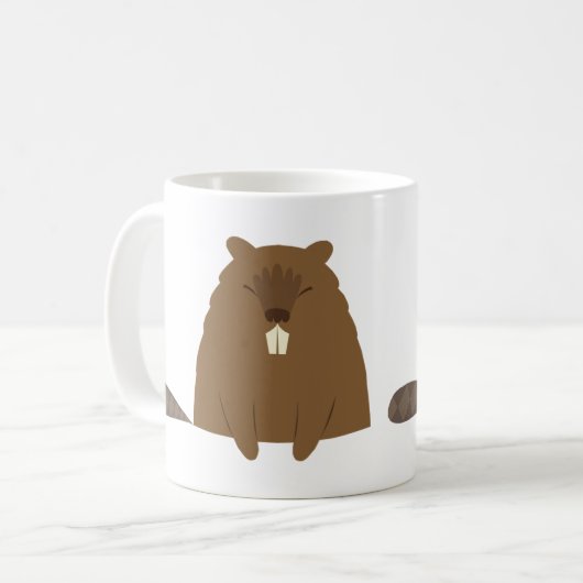 Cute Beaver Mok (Voorkant links)