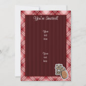 Cute Beaver Red Pset Kaart (Voorkant)