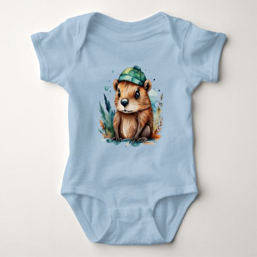 Cute Beaver Romper (Voorkant)
