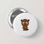 Cute Beaver Ronde Button 5,7 Cm (Voorkant /achterkant)