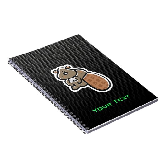 Cute Beaver Slank Notitieboek (Rechterzijde)