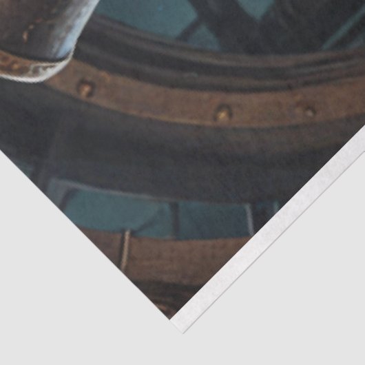 Cute Beaver Steampunk with Hat Tissuepapier (Detail)