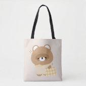 Cute Beaver Tote Bag (Voorkant)