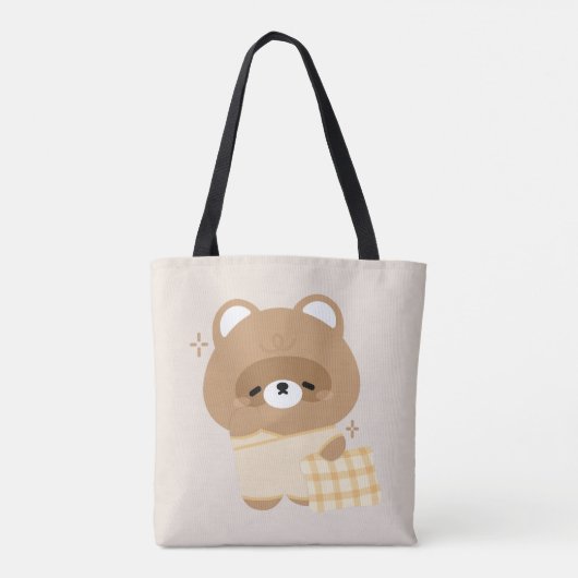 Cute Beaver Tote Bag (Achterkant)
