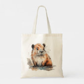 Cute Beaver Tote Bag (Achterkant)