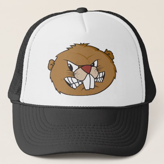 Cute Beaver Trucker Pet (Voorkant)